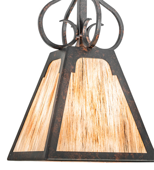 Meyda Lighting Ava 10" Cajun Spice Mini Pendant Light With Sable Idalight Shade Glass
