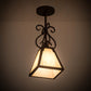 Meyda Lighting Ava 10" Copper Rust Mini Pendant Light With Beige Sahara Taupe Idalight Shade Glass