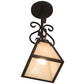 Meyda Lighting Ava 10" Copper Rust Mini Pendant Light With Beige Sahara Taupe Idalight Shade Glass