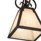 Meyda Lighting Ava 10" Copper Rust Mini Pendant Light With Beige Sahara Taupe Idalight Shade Glass