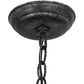 Meyda Lighting Ava 10" Smoke Mini Pendant Light With Silver Mica Shade Glass