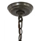 Meyda Lighting Ava 8" Timeless Bronze Mini Pendant Light With Ivory Cloud Shade Glass