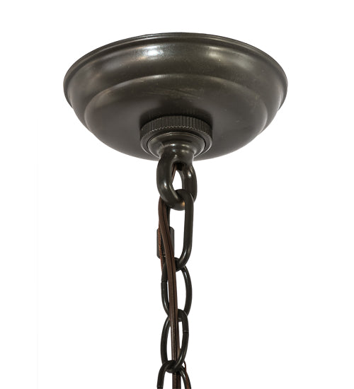 Meyda Lighting Ava 8" Timeless Bronze Mini Pendant Light With Ivory Cloud Shade Glass
