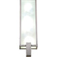 Meyda Lighting Avenue U 6" 4-Light Brushed Nickel Wall Sconce With Frosted Clear Shade Glass