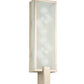 Meyda Lighting Avenue U 6" 4-Light Nickel Wall Sconce With Frosted Clear Shade Glass