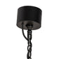 Meyda Lighting Avondale 58" 24-Light 2-Tier Solar Black Chandelier With Silver Mica Shade Glass