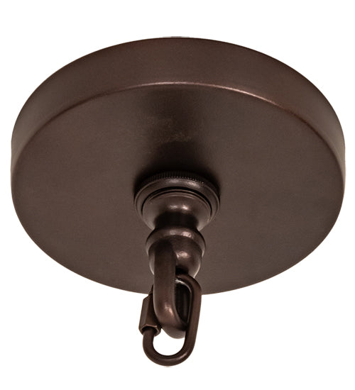 Meyda Lighting Avondale 60" 24-Light 2-Tier Mahogany Bronze Chandelier With Amber Mica Shade Glass