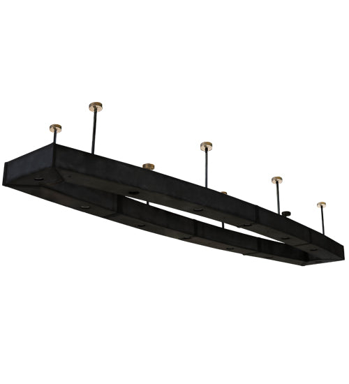 Meyda Lighting Axiom 198" 24-Light Steel Island Pendant Light