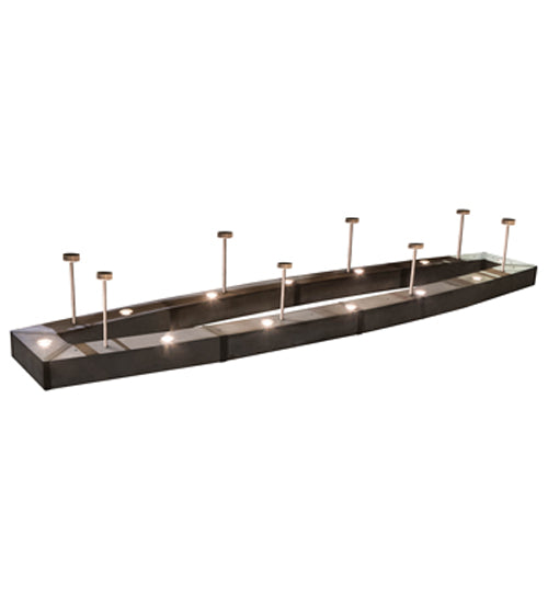 Meyda Lighting Axiom 198" 24-Light Steel Island Pendant Light