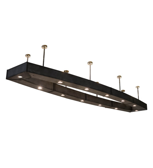 Meyda Lighting Axiom 198" 24-Light Steel Island Pendant Light