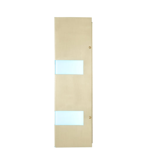 Meyda Lighting AzTech 8" LED Brushed Stainless Wall Sconce With Statuario Idalight Shade Glass