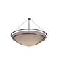 Meyda Lighting Azimuth 75" 10-Light Brushed Nickel Semi-flush Mount Ceiling Light With Statuario Idalight Shade