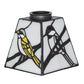 Meyda Lighting Backyard Friends 7" Multi-Colored Stained Shade Glass