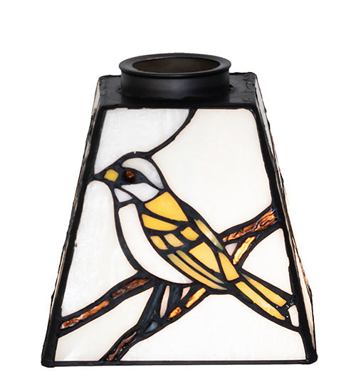 Meyda Lighting Backyard Friends 7" Multi-Colored Stained Shade Glass