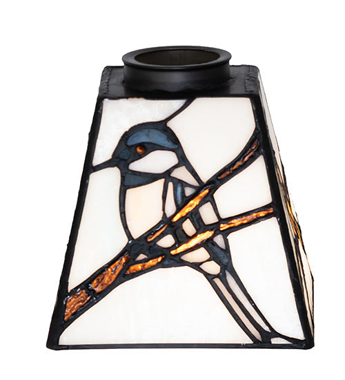 Meyda Lighting Backyard Friends 7" Multi-Colored Stained Shade Glass