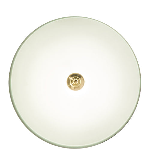 Meyda Lighting Bailey Banker's 18" Polished Brass Pendant Light With Hunter Green Shade Glass