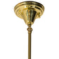 Meyda Lighting Bailey Banker's 18" Polished Brass Pendant Light With Hunter Green Shade Glass