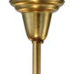 Meyda Lighting Bakersfield 20" 3-Light Natural Brass Chandelier With Clear Shade Glass