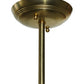 Meyda Lighting Bakersfield 5" Natural Brass Mini Pendant Light With Clear Shade Glass