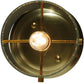 Meyda Lighting Bakersfield 5" Natural Brass Mini Pendant Light With Clear Shade Glass