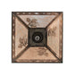 Meyda Lighting Balsam Pine 23" 2-Light Antique Copper Pendant Light With Silver Mica Shade Glass
