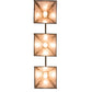 Meyda Lighting Balsam Pine 46" 3-Light Antique Copper Tall Pines Island Pendant Light With Silver Mica Shade Glass