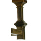 Meyda Lighting Balsam Pine 50837 38" 8-Light Antique Copper Chandelier With Silver Mica Shade Glass