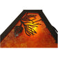 Meyda Lighting Balsam Pine 54" 3-Light Timeless Bronze Pendant Light With Amber Mica Shade Glass