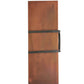 Meyda Lighting Bandino 11" LED Costello Black Wall Sconce With Acid Burnt Copper Shade