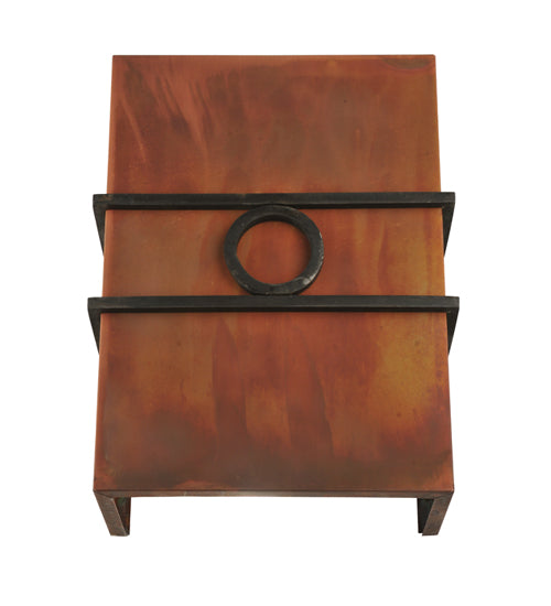 Meyda Lighting Bandino 11" LED Costello Black Wall Sconce With Acid Burnt Copper Shade