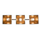 Meyda Lighting Bandolei 42" 3-Light Mahogany Bronze Island Pendant Light With Amber Mica Shade Glass