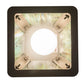 Meyda Lighting Barbed Wire 9" Timeless Bronze Mini Pendant Light With Green & Brown Art Shade Glass
