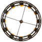 Meyda Lighting Barbury 32" 12-Light Dark Roast Chandelier With Amber Faux Candlelight