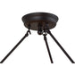 Meyda Lighting Barbury 36" 12-Light Textured Black Semi-flush Mount Ceiling Light Hardware