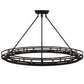 Meyda Lighting Barbury 36" 12-Light Textured Black Semi-flush Mount Ceiling Light Hardware