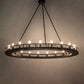 Meyda Lighting Barbury 60" 21-Light Textured Black Chandelier