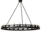 Meyda Lighting Barbury 60" 21-Light Textured Black Chandelier