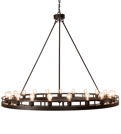Meyda Lighting Barbury 60" 21-Light Textured Black Chandelier
