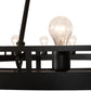 Meyda Lighting Barbury 60" 21-Light Textured Black Chandelier