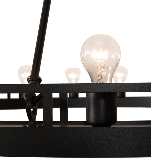 Meyda Lighting Barbury 60" 21-Light Textured Black Chandelier