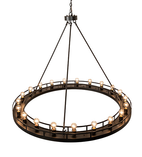 Meyda Lighting Barbury 60" 21-Light Textured Black Chandelier
