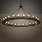 Meyda Lighting Barbury 72" 24-Light Phosphate Prime & Timeless Bronze Chandelier