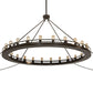 Meyda Lighting Barbury 72" 24-Light Phosphate Prime & Timeless Bronze Chandelier