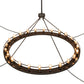 Meyda Lighting Barbury 72" 24-Light Phosphate Prime & Timeless Bronze Chandelier