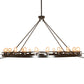 Meyda Lighting Barbury 72" 24-Light Phosphate Prime & Timeless Bronze Chandelier