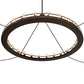 Meyda Lighting Barbury 72" 24-Light Phosphate Prime & Timeless Bronze Chandelier