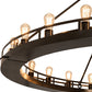 Meyda Lighting Barbury 72" 24-Light Phosphate Prime & Timeless Bronze Chandelier