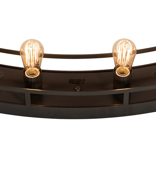 Meyda Lighting Barbury 72" 24-Light Phosphate Prime & Timeless Bronze Chandelier