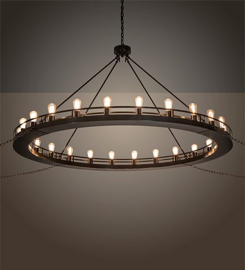 Meyda Lighting Barbury 72" 24-Light Timeless Bronze Chandelier