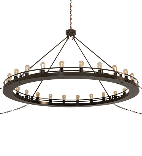 Meyda Lighting Barbury 72" 24-Light Timeless Bronze Chandelier